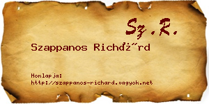 Szappanos Richárd névjegykártya