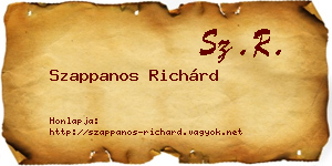 Szappanos Richárd névjegykártya