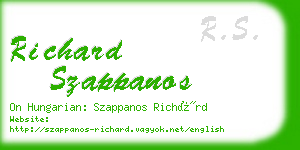 richard szappanos business card